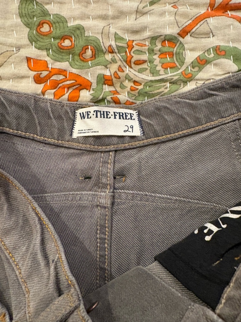 NWOT We The Free Barrel Leg Jeans in Brown/Gray - Picture 6 of 9